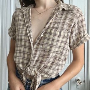 Woolrich Plaid Button Up - Short Sleeve